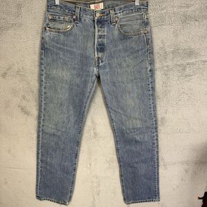 S‎ Levis 501xx Jeans Mens 30x30 Blue Straight Leg Denim Pants Button Fly